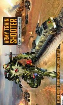 Army Train Shooter : Robot Transformation Game游戏截图1
