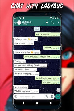 Chat Messenger With Ladybug游戏截图2