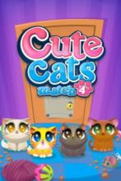 Cute Cats Match 4游戏截图1