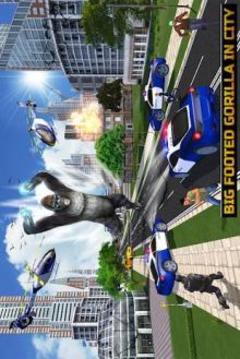 Big Foot Gorilla Giant City Smasher Rampage Game游戏截图1