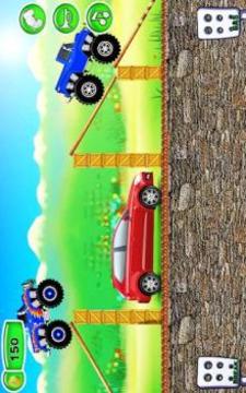 Mountain Race Monster Truck 2D Game游戏截图2