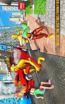 Super Flying Spider Rope Hero: City Rescue Mission游戏截图4