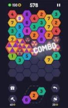 UP 9 - Hexa Puzzle! Merge Numbers to get 9游戏截图4