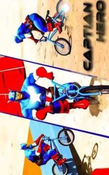 Superhero Bmx Racing Stunt: Mtb Bicycle Race Game游戏截图5