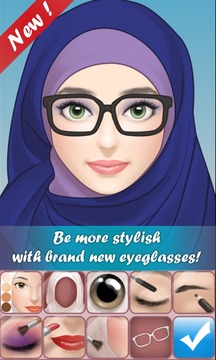 Hijab Make Up Salon游戏截图1