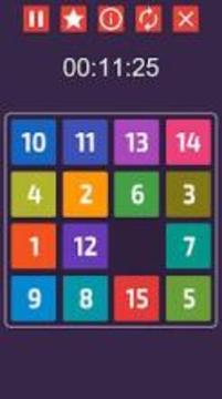 Colourful 15 Puzzle - Classic Game游戏截图5