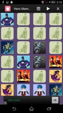 Super Hero Memory Game游戏截图5