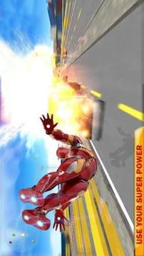 Flying Amazing Iron Spider Superhero Fighting游戏截图2