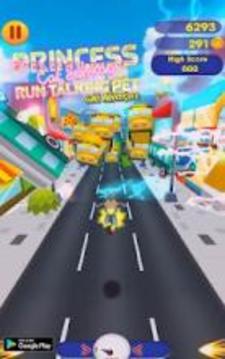 Princess Cat Subway Run Talking Pet Gold Adventure游戏截图3