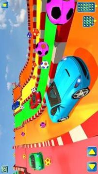 Superheroes Water Slide Colors Car Racing游戏截图2