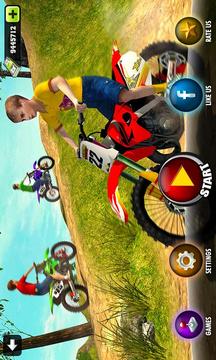 Kids Downhill Mountain Motorbike Riding游戏截图2