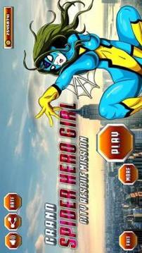 Grand Flying Spider Girl 3D Rescue Game游戏截图5