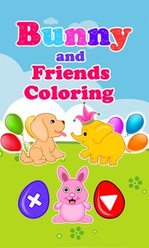 Bunny and Friends Coloring游戏截图1