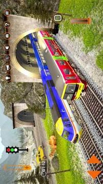 Train Simulator Driving Uphill Train Game游戏截图4