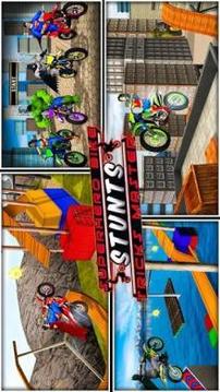 Superhero Tricky Bike Stunt Rider游戏截图1