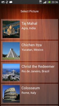 Picture Puzzle 7 Wonders,slide游戏截图2