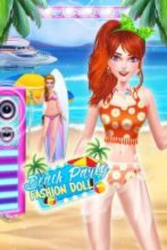 New Year Beach Party Fashion Doll Salon游戏截图1