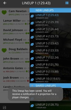 Optimal Lineup for FanDuel游戏截图4