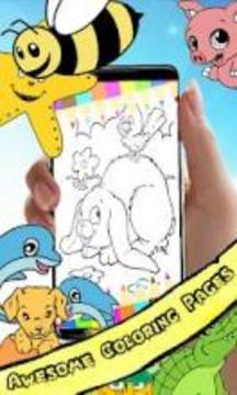 Coloring Book : Bunny Pages游戏截图4