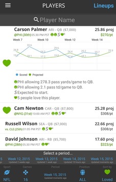 Optimal Lineups for DraftKings游戏截图4