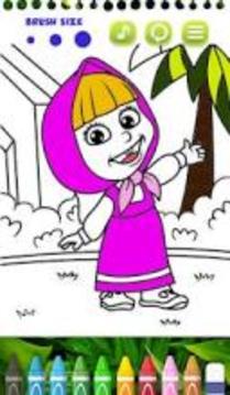 Masha Bear - Masha and The bear Coloring games游戏截图1