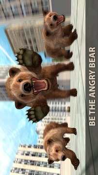 Hungry Bear City Attack Sim 3D游戏截图1