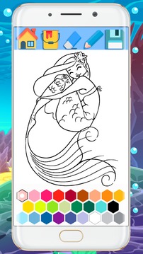 Princess Mermaid Coloring Book - Cut Mermaid 2018游戏截图4