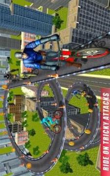 Real Superhero BMX Rider Racing Game游戏截图1