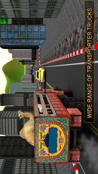 Farm Animal Transporter Truck Game: Offroad Drive游戏截图5