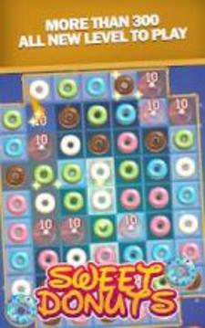 Sweet Donuts Crush Match 3游戏截图3
