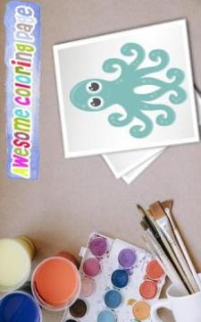 Coloring book : sea animals游戏截图1