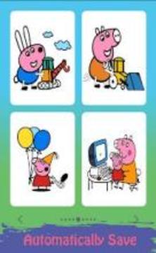 Libro de colorear para Peppa y Pig-Painting Game游戏截图5