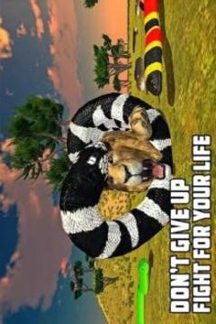 Furious Lion Vs Angry Anaconda Snake: Wild Sim游戏截图4