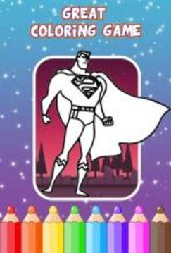 Superhero Coloring Game游戏截图3