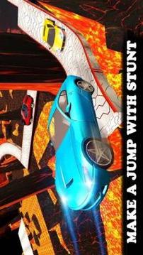 Extreme Car Stunts Volcano Jump Car游戏截图3