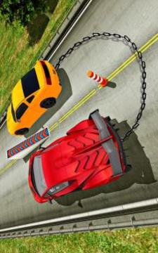 Chained Cars Traffic Racer Chain Break Stunt Game游戏截图1