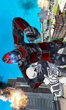 Futuristic Robot Transforming Gorilla Attack City游戏截图4