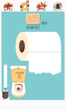 Make It Roll: WC paper rain游戏截图1