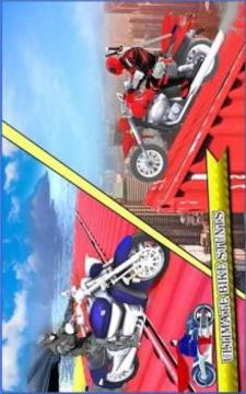 Moto Racing Superhero Games Impossible Bike Stunts游戏截图5