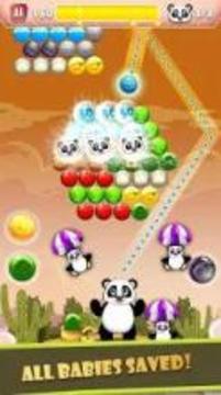 Baby Panda Bubble Shooter: Fruit Shooter游戏截图3