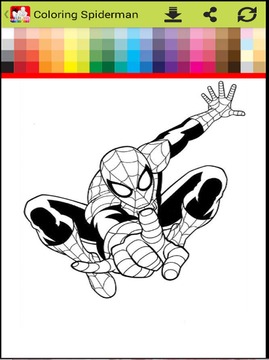 Coloring Spider-man : spiderMan games free游戏截图3