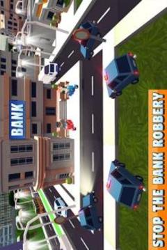 Blocky Police Dad Family: Criminals Chase Game游戏截图5