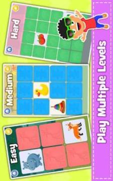 Memory Game for Kids : Animals, Preschool Learning游戏截图3