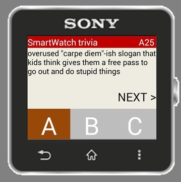 Trivia for SmartWatch游戏截图3