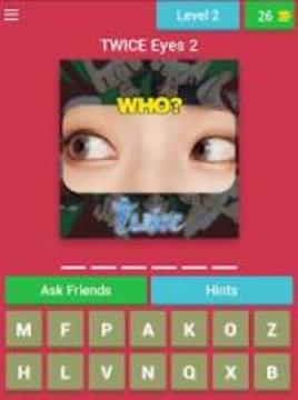 Guess TWICE Member’s Eye Kpop Quiz Game游戏截图3