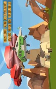 Craft Helicopter Blocky City Sky Rescue游戏截图4