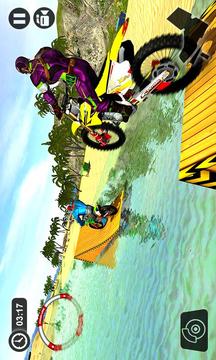 Superhero Water Surfer Bike Racing: Beach Racer游戏截图3