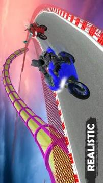 Superheroes Bike Stunts Scraper - Thumb游戏截图1