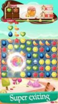 Sugar Candy Fruits - Sweet Candy Match 3游戏截图5