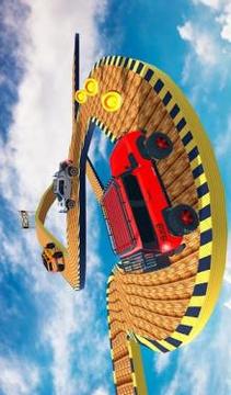 Racing Jeep Stunts On Impossible Tracks游戏截图1